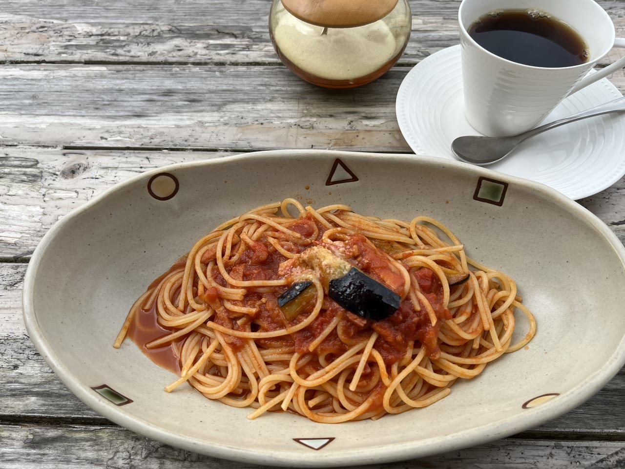 コーヒーハウスショコラのランチパスタ