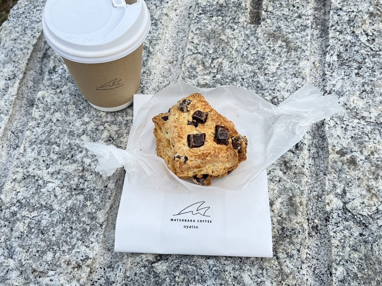 大津港近くの松原コーヒーのスコーン